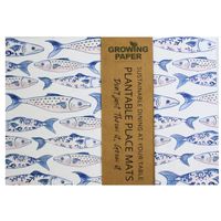 Growing Paper Fish & Shell Place Mats